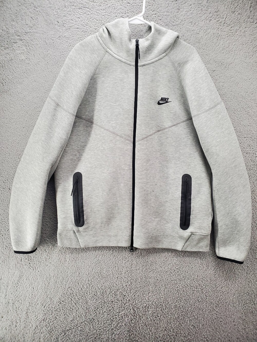 Nike Sportswear Tech Fleece Windrunner Hoodie Sweatshirt Mens XL Gray FB7921-063